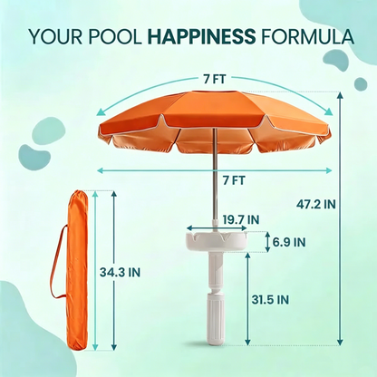 Portable Floating Pool Umbrella Table
