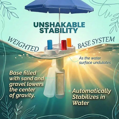 Portable Floating Pool Umbrella Table