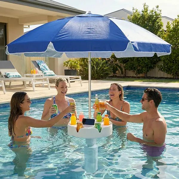 Portable Floating Pool Umbrella Table