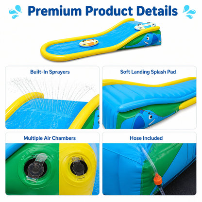 💦Water Park Inflatable Water Slide