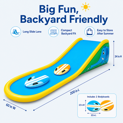 💦Water Park Inflatable Water Slide