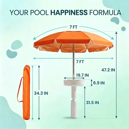 Portable Floating Pool Umbrella Table