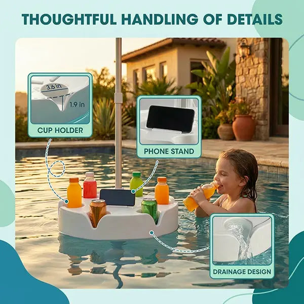Portable Floating Pool Umbrella Table