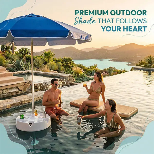 Portable Floating Pool Umbrella Table