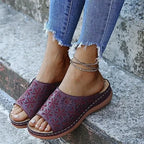 🔥Last Day 50% OFF!!!|Women's Leather Soft Footbed Sandals