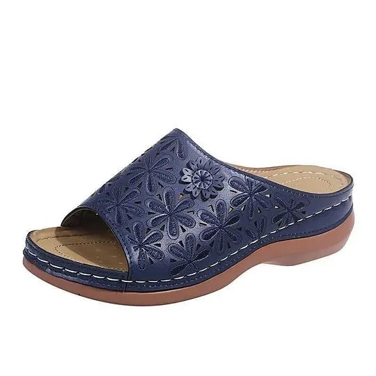🔥Last Day 50% OFF!!!|Women's Leather Soft Footbed Sandals
